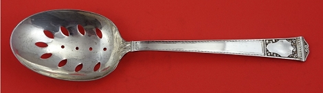 Vegetable Serving Spoon original pierced 9 1/4